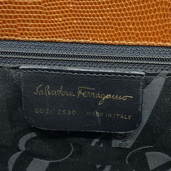 Salvatore Ferragamo Vara Leather Shoulder Bag, Brown, Women's - Picture 5 of 12